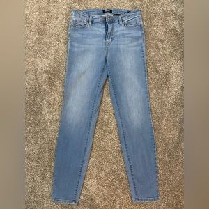 Buffalo David Bitton jeans, high-rise stretch skinny light wash, size 27
